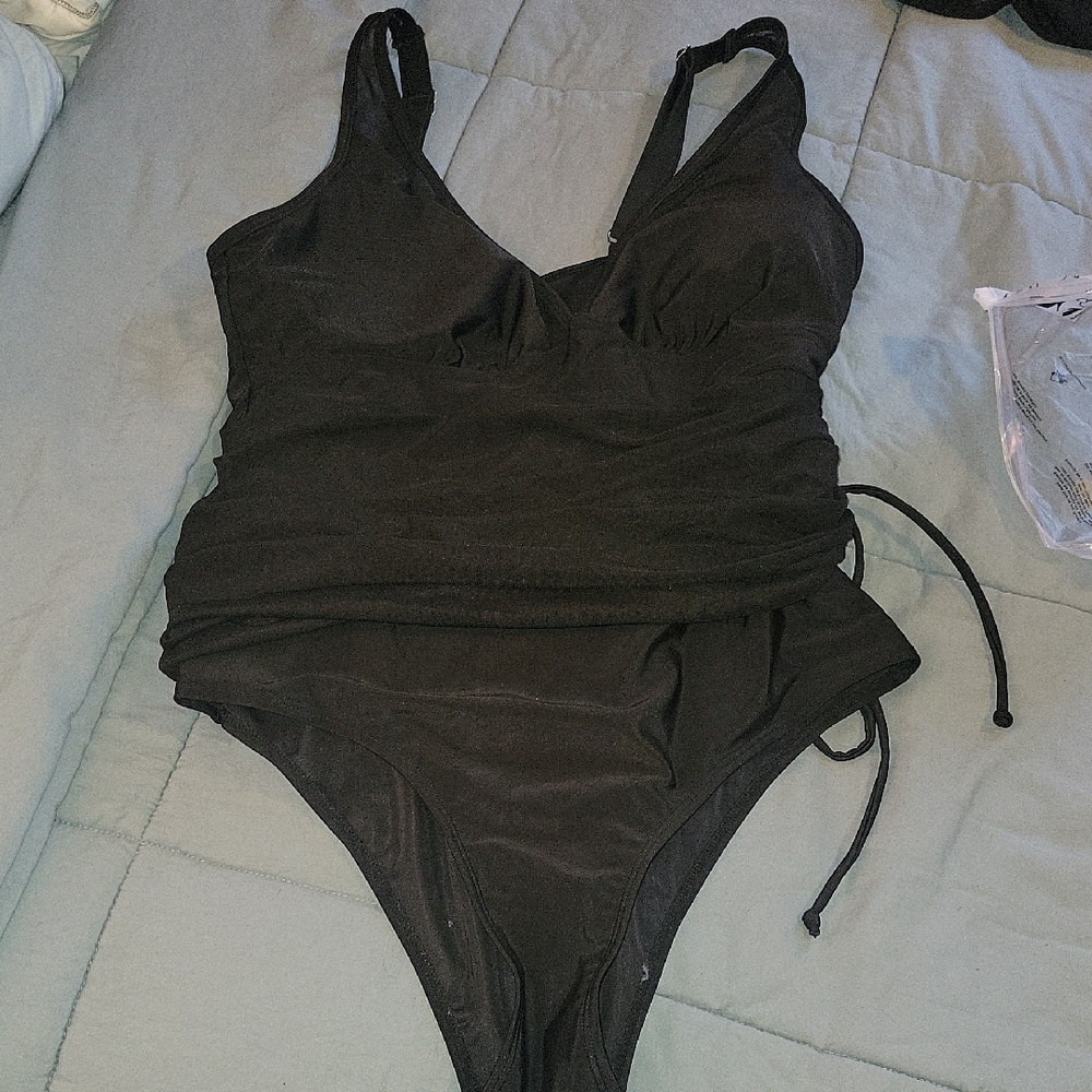 Chic Black One-Piece Swimsuit